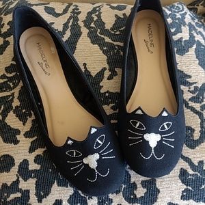 Madeline Stuart Size 12 Black Cat Ballet Flats